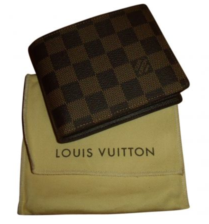 Porte monnaie Louis Vuitton, original en cuir noir