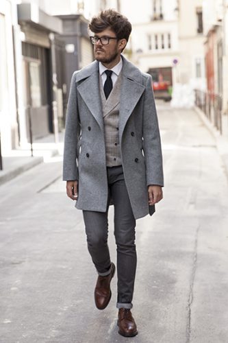 manteau gris flo